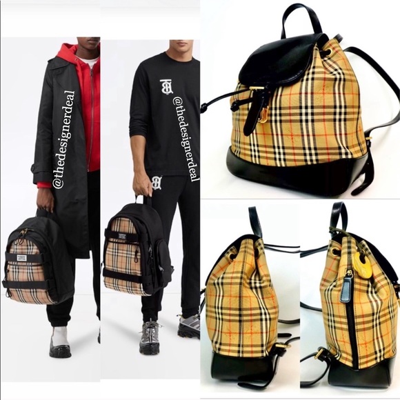 burberry nova check backpack
